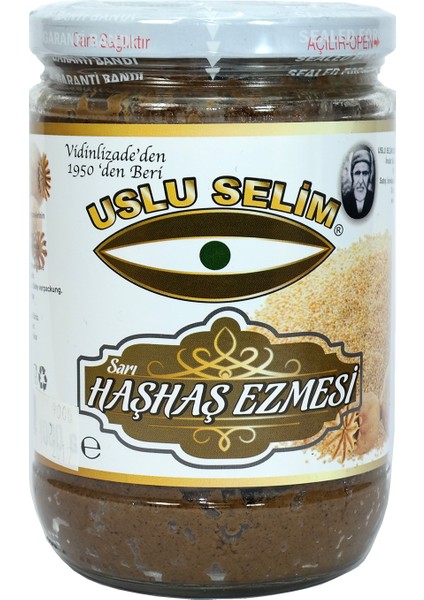 Haşhaş Ezmesi Sarı 800 Gr.Cam Kavanoz Uşak Yöresi