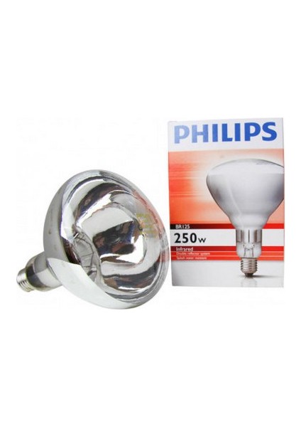 Phılıps Br125 250W İnfrared Şeffaf Isıtan Lamba