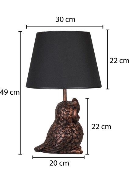 Modern Dizayn Baykuş Abajur Mor Beyaz fırsatları