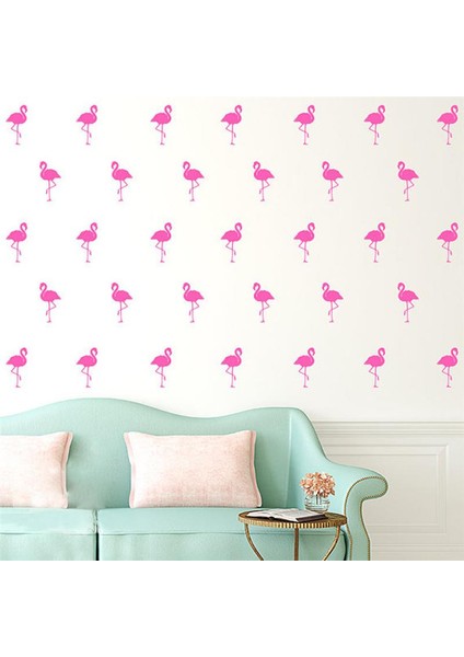 Flamingo Duvar Stickerı Dekorasyon Sticker Pembe