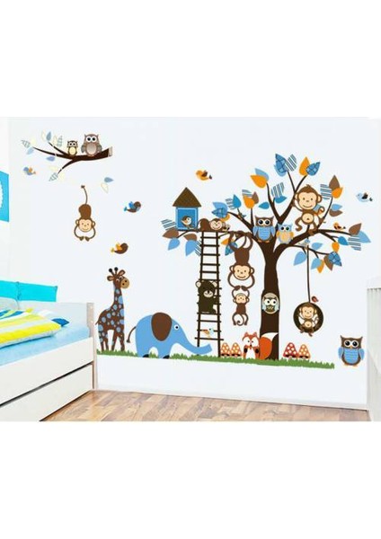 Cosy Home Gift Çocuk Ve Bebek Odası Muhteşem Görsel Resim Sticker Anaokulu Kreş Büyük Boy Xl190 X100 Cm Sticker