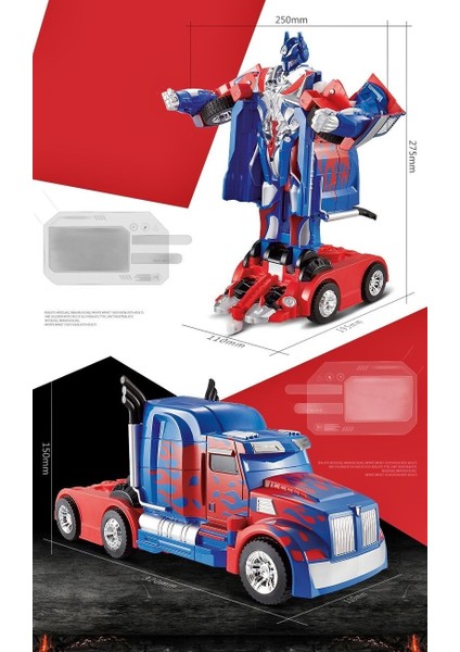 Transformers Uzaktan Kumandalı Robota Dönüşen Araba Optimus Prime modelleri