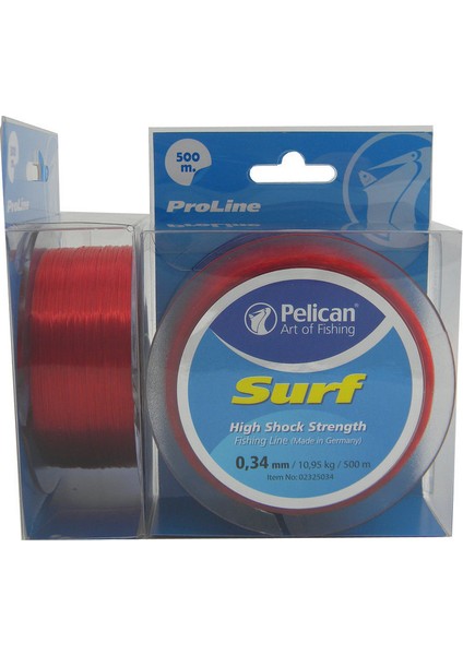 Pelıcan Surf Makara Misina 500 M 0,34 Mm 10,95 Kg fiyatları