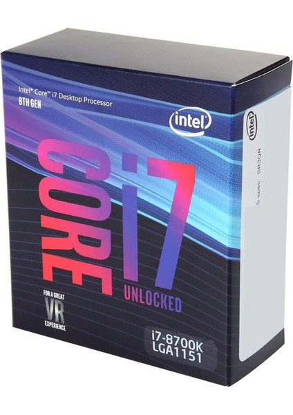 Core i7 8700K 3,7 GHz 12 MB Cache 1151 Pin İşlemci