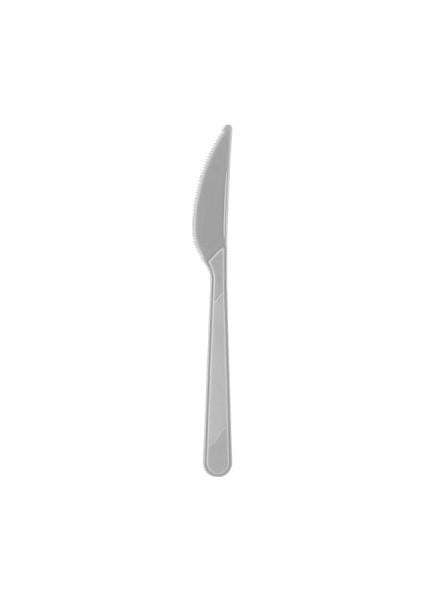 Plastik Bıçak Gümüş 25li
