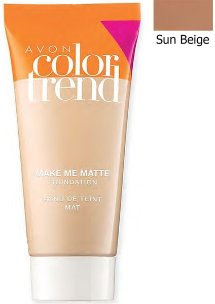 Color Trend Mat Görünüm Veren Fondöten 30 Ml. Sun Beige