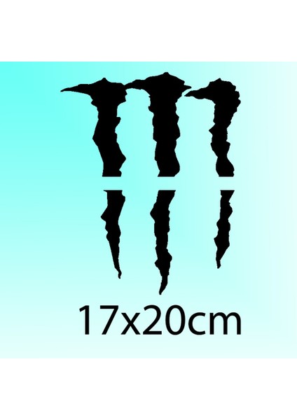 Far İçin Monster Pençe Oto Sticker