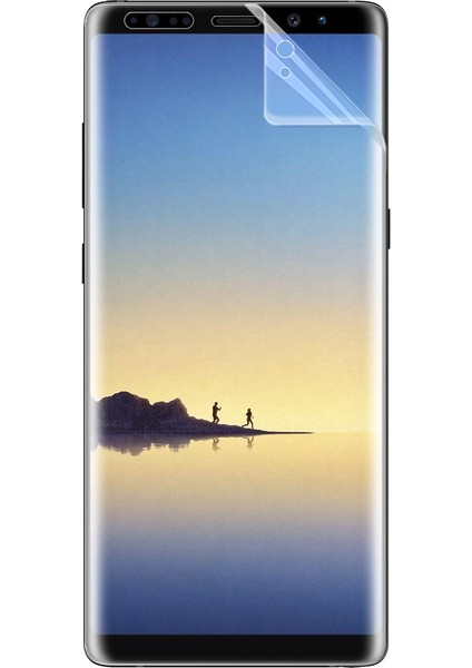 Samsung Galaxy Note 8 Kavisler Dahil Tam Ekran Kaplayıcı Şeffaf Koruyucu Film