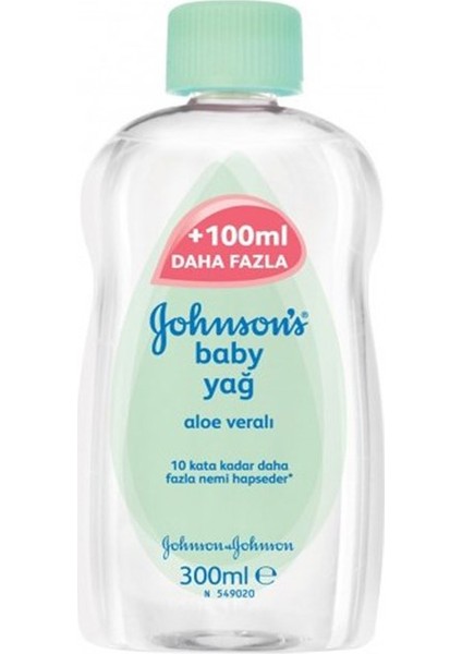 VÜCUT BEBEK BAKIM YAĞI ALOE VERA 300 ML