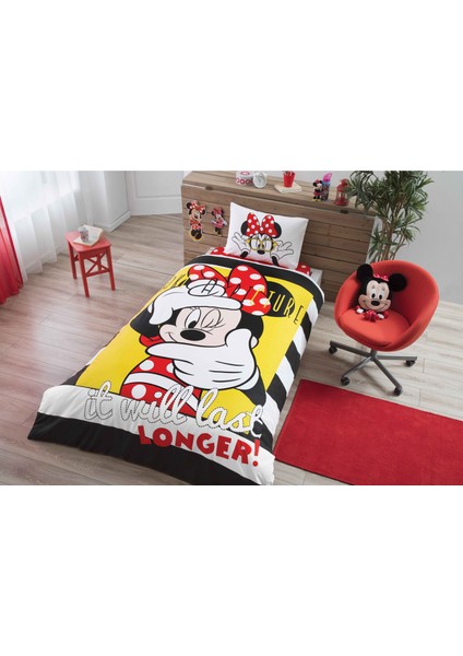 Disney Minnie Mouse Selfie Nevresim Takımı
