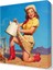 Gil Elvgren Canvas Tablo 45x30 cm 1