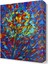 Abstract Flowers Canvas Tablo 60x40 cm 1