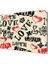 Love Yazıları Canvas Tablo 40x40 cm 1