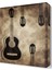 Siyah Gitar Tablosu 45x30 cm 1