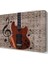 Elektro Gitar ve Notalar Tablosu 100x100 cm 1
