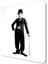 Charlie Chaplin Mustache Canvas Tablo 90x60 cm 1