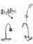 Klasik Çevirmeli Banyo + Kuğu Evye + Spiralli Lavabo Bataryası + Duş Takımı 1