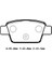 FIAT STILO- 03/06 ARKA FREN BALATASI (DİSK)(95X43X15.5)(BRAMAX) 1
