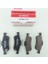 TOYOTA YARIS- 06/11 ARKA FREN BALATASI (DİSK)(123,1X43,8X14)(BRAMAX) 1
