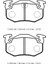 PEUGEOT 106- 91/96 ARKA FREN BALATASI (DİSK) (105X54,9X11) (BRAMAX) 1
