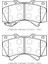 TOYOTA LANDCRUISER- V8- 09/14 ÖN FREN BALATASI (DİSK)(143,6X56X17,9)(DAIWA) 1