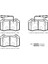 ALFA ROMEO 156- 04/07 ÖN FREN BALATASI (DİSK) (110x69.3x16.9) (BRAMAX) 1