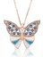 Bayan Lili Gümüş Nazarlı Kelebek Kolye 1
