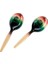 MWM1MC Multi Color Pair Wood Marakas 1