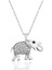 Bayan Lili Gümüş Fil Kolye 1