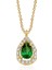 AltınSepeti Yeşil Markiz Taşlı Altın Kolye AS883KL 1
