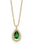 AltınSepeti Yeşil Markiz Taşlı Altın Kolye AS883KL 2