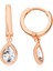 Damla Taşlı Rose Gümüş Küpe (Gp00216) 1