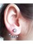 Elmas Modeli Piercing Roz Gümüş Küpe (Gp00298) 2