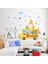 Çocuk Ve Bebek Odası Panda Zebra Zürafa Tur Okul Otobüsü Duvar Resim Sticker 170X100 Cm Bitmiş Boyut 1