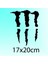 Far İçin Monster Pençe Oto Sticker 2