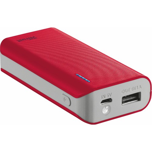 Trust Urban Primo Powerbank 4400mAh - Kırmızı
