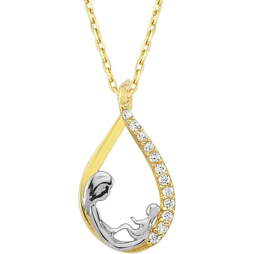 AltınSepeti 14 Ayar Altın Anne Bebek Kolye AS364KL Fiyatı