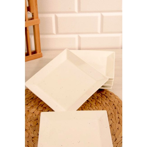Loveq Porselen 6Lı Kare Pasta Sunum Tabağı Fiyatı