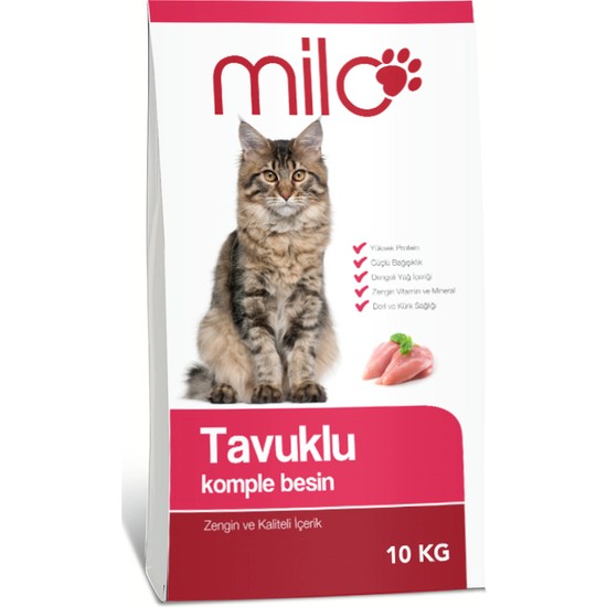 Milo Tavuk Etli Kedi Maması 10 kg Fiyatı Taksit Seçenekleri