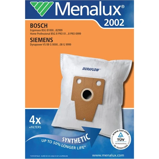 Menalux 2002 Toz Torbası