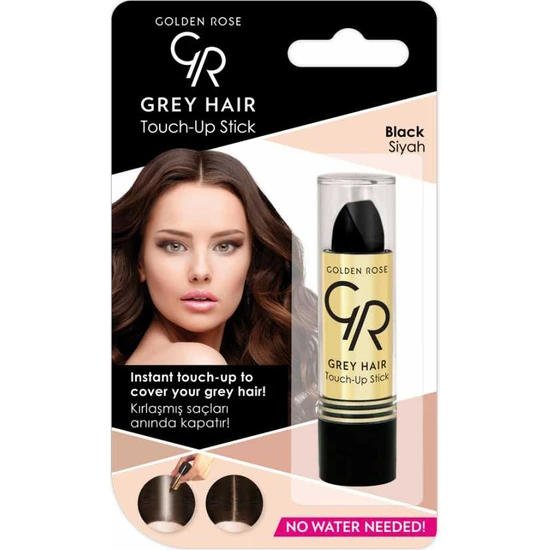 Golden Rose Gray Hair Touch-up Beyaz Saç Kapatıcı Stick (Siyah)