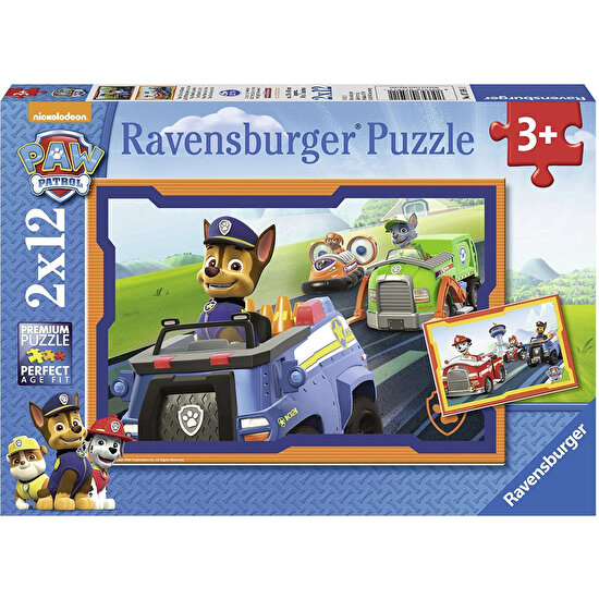 Ravensburger 2x12 Parçalı Puzzle Paw Patrol im Einsatz-075911