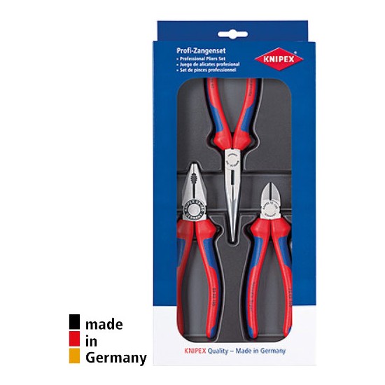 Lot De 3 Pinces Knipex - Qualité Pro Et Poignées Bleu/rouge