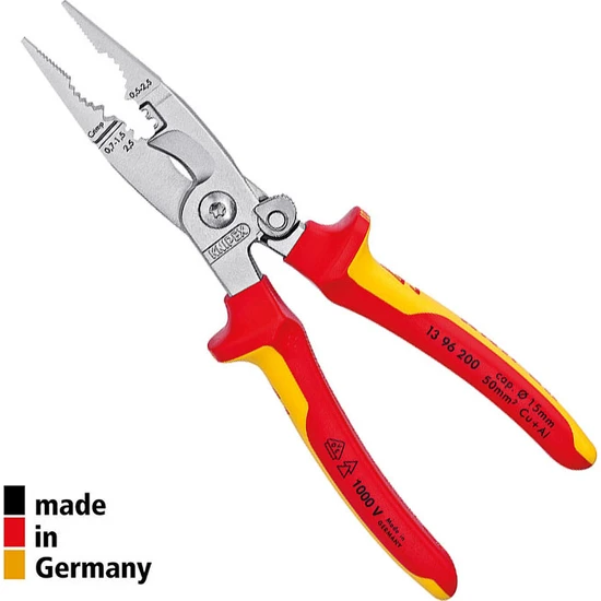 Knipex 1396200 Vde Elektrıkçı Pensesi Yaylı