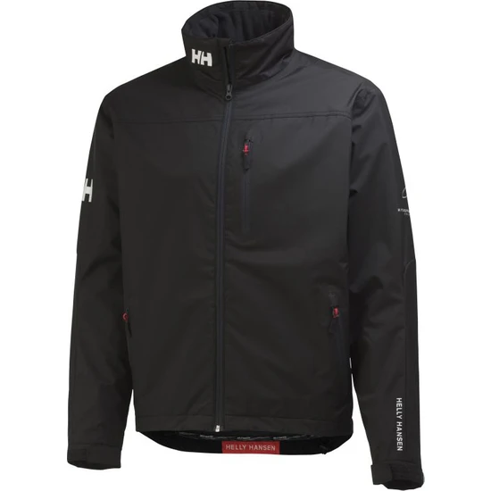 Helly Hansen Crew Midlayer Erkek Siyah Dik Yaka Mont