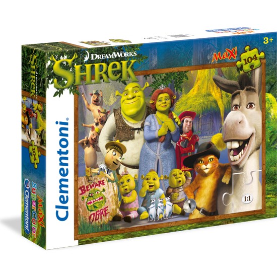 Clementoni 23696 Shrek Maxi Çocuk Puzzle (104 Parça)