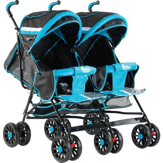 Babyhope Bh610 İkiz Baston Bebek Arabası Mavi Fiyatı