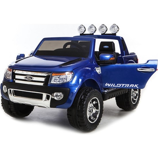 Ford Ranger Wildtrak Pick Up / Pikap Jeep 12 V Çift Motor Akülü Çocuk Araba - Mavi