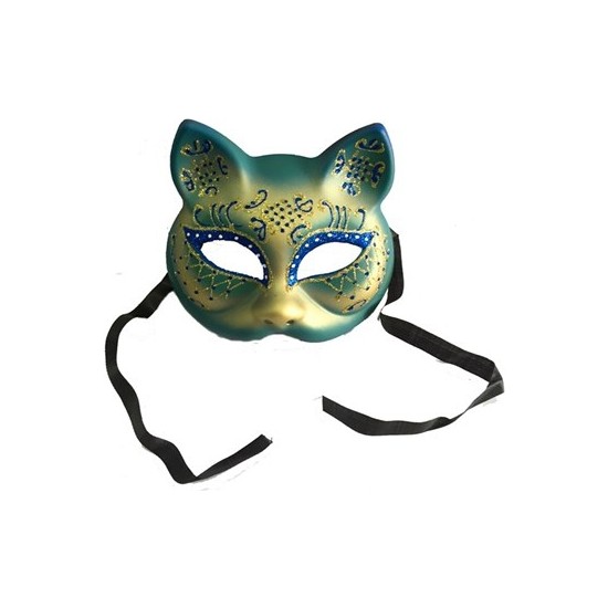 Partistok Simli Kedi Maskesi Mavi Fiyatı Taksit Seçenekleri