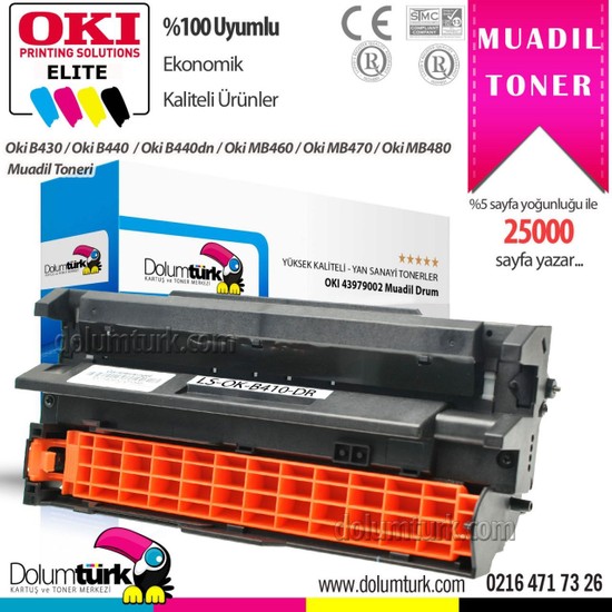 Toner Max® Oki B410 / B430 / B440 / Mb460 / Mb470 / Mb480 Fiyatı